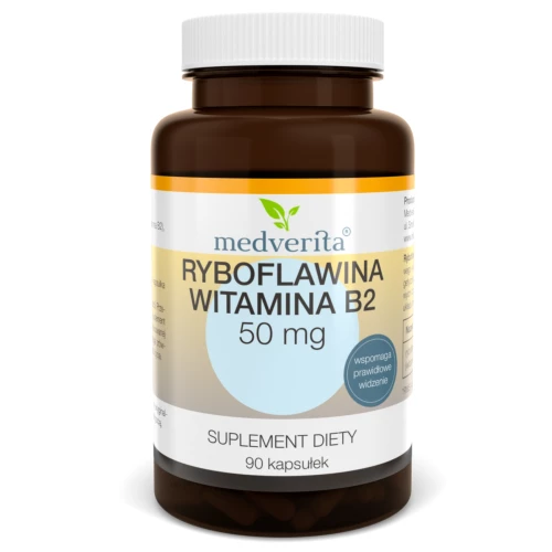 Medverita - Ryboflawina Witamina B2 50 mg - 90 kapsułek